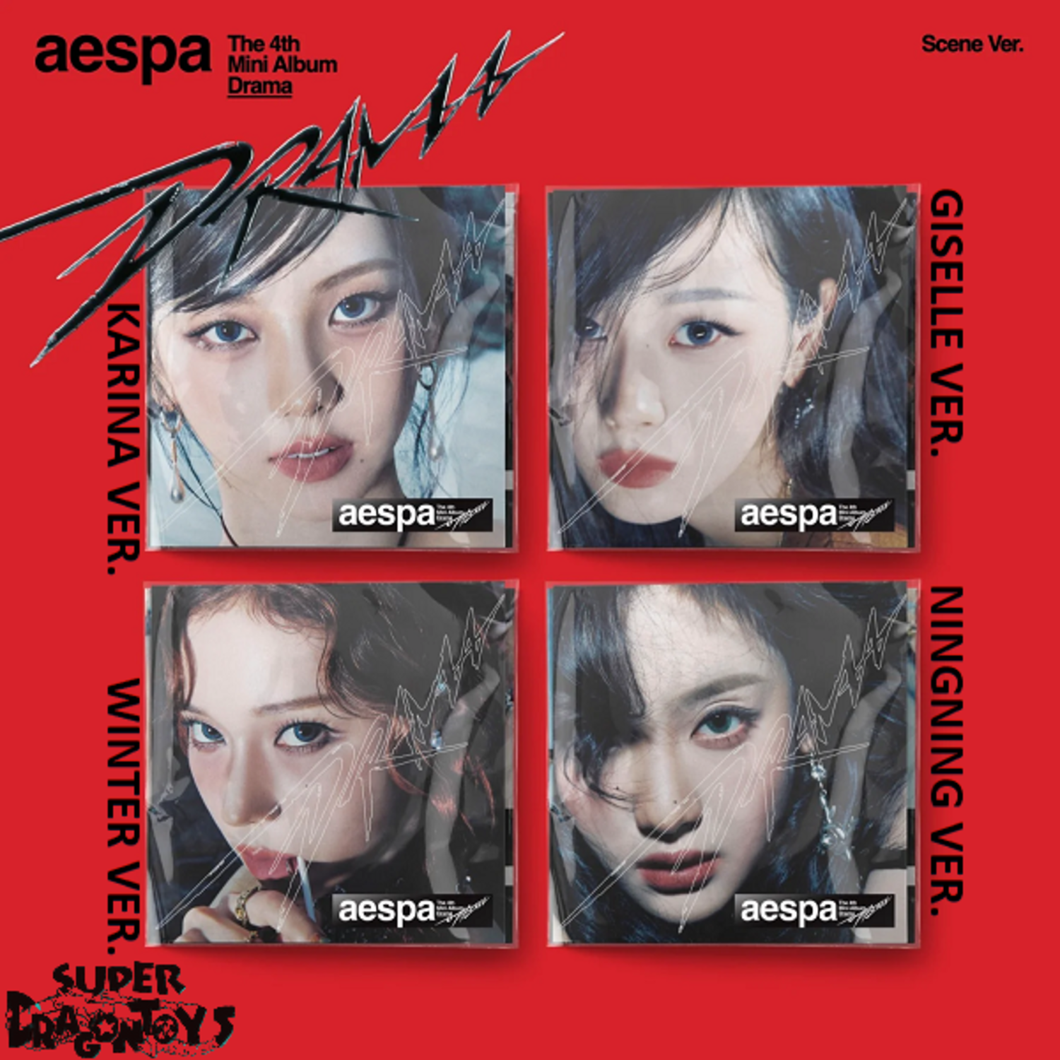 AESPA (에스파) - DRAMA - [SCENE VER.] - 4TH MINI ALBUM - SUPER