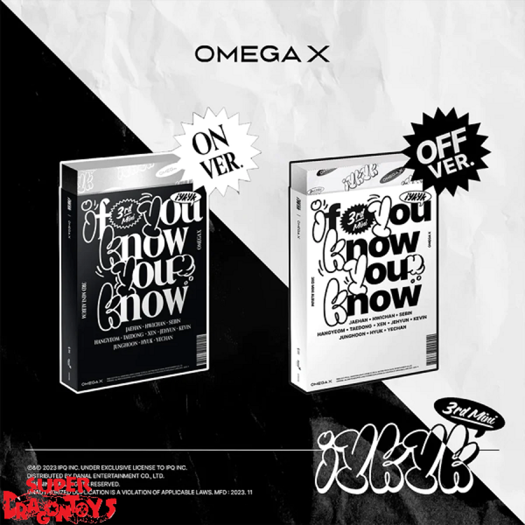 OMEGA X (오메가엑스) - IYKYK - 3RD MINI ALBUM + [ON-PACK FOLDED POSTER]