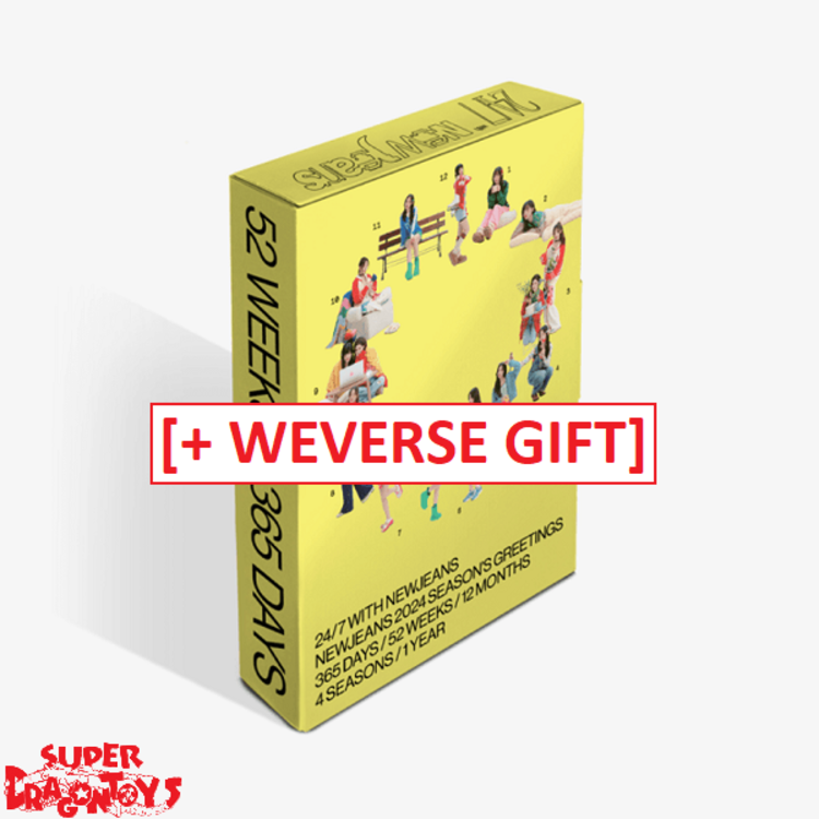 NEWJEANS (뉴진스) - 2024 SEASON'S GREETINGS - [DESK CALENDAR + DIGITAL CODE SET] PACKAGE + [WEVERSE GIFT]