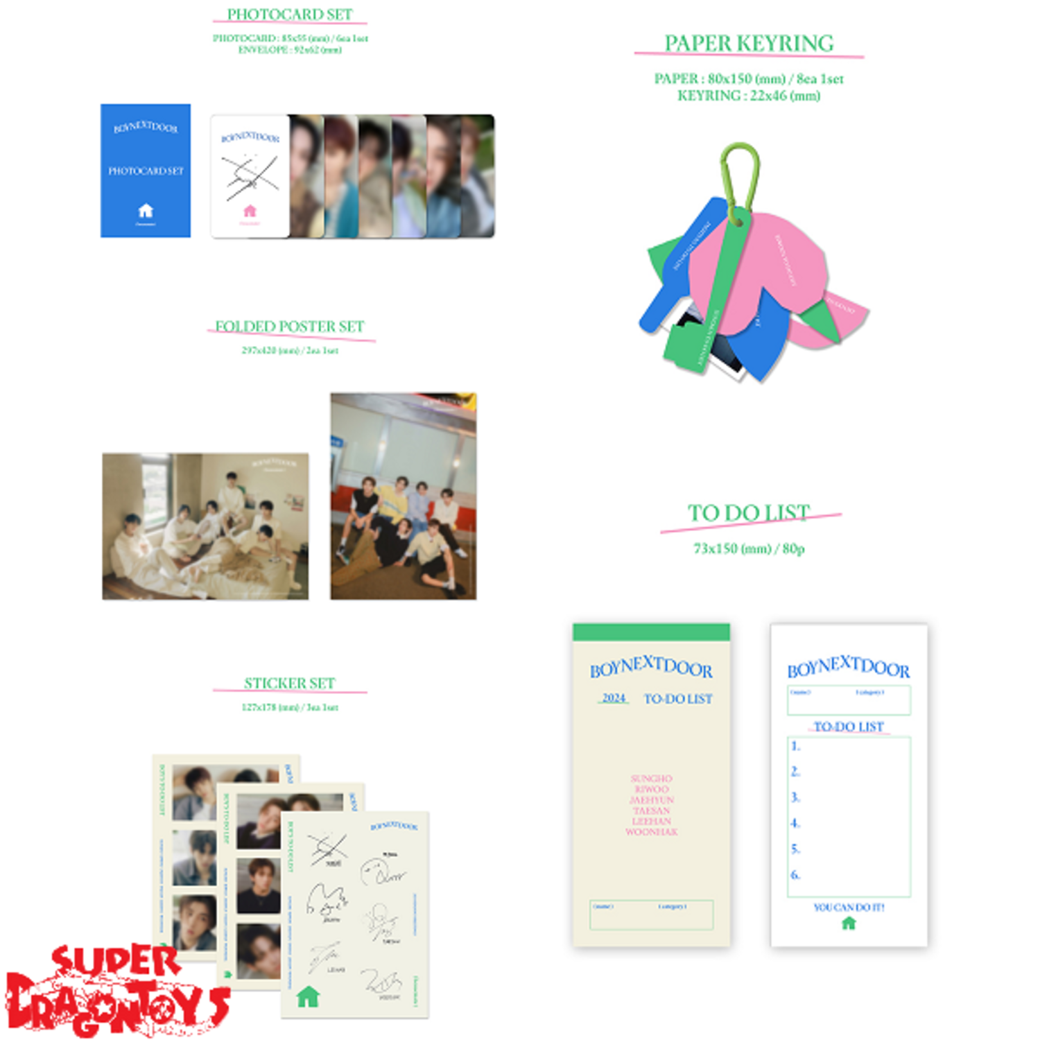 BOYNEXTDOOR (보이넥스트도어) - 2024 SEASON'S GREETINGS - [DESK CALENDAR + DIGITAL  CODE SET] PACKAGE + [WEVERSE GIFT]