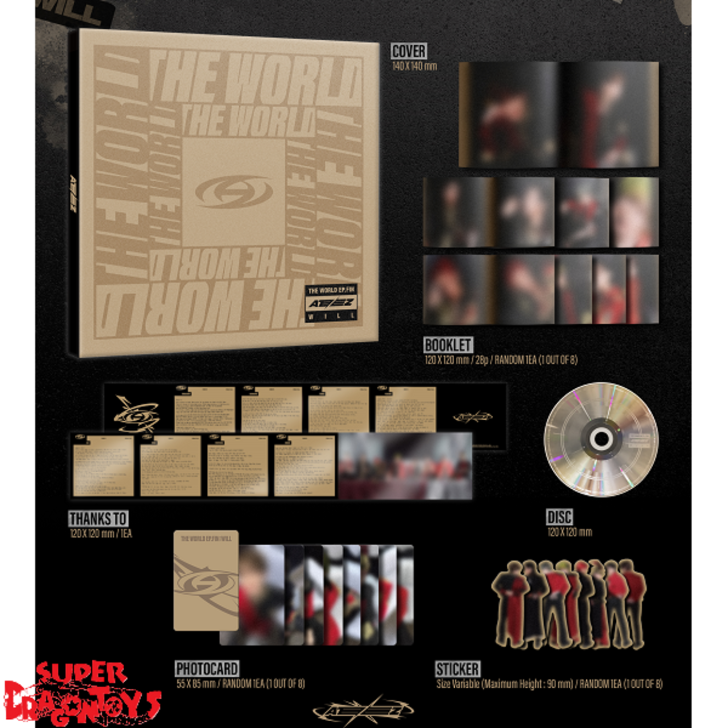 ATEEZ - 2nd Full Album [THE WORLD EP.FIN : WILL] (Digipak Random Ver.) +  Random Photocard (SW) - interAsia