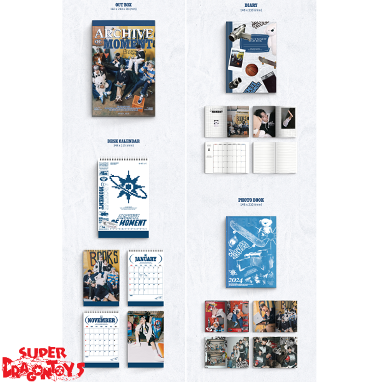 ONEUS (원어스) - 2024 SEASON'S GREETINGS [ARCHIVE OF MOMENT] - [DESK CALENDAR] PACKAGE + [BIZENT PHOTOCARD GIFT]