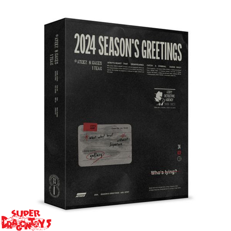 ATEEZ (에이티즈) - 2024 SEASON'S GREETINGS - [DESK CALENDAR + DVD] PACKAGE + [4CUT PHOTO SET]