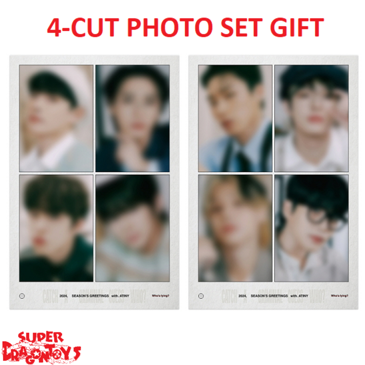ATEEZ (에이티즈) - 2024 SEASON'S GREETINGS - [DESK CALENDAR + DVD] PACKAGE + [4CUT PHOTO SET]