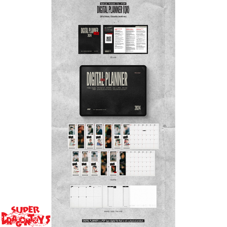 ATEEZ (에이티즈) - 2024 SEASON'S GREETINGS - [DESK CALENDAR + DVD] PACKAGE + [4CUT PHOTO SET]