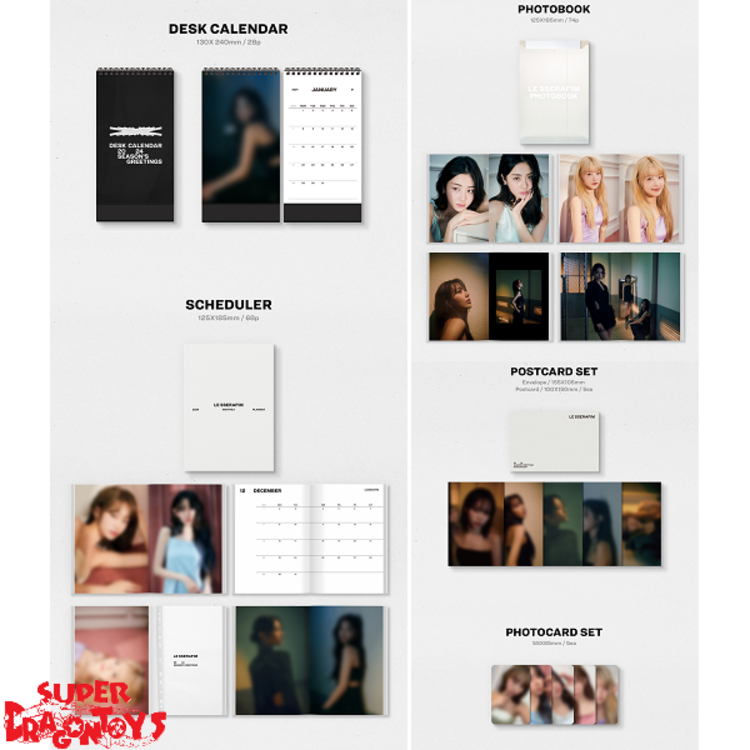 LE SSERAFIM (르세라핌) - 2024 SEASON'S GREETINGS - [DESK CALENDAR + DIGITAL CODE SET] PACKAGE