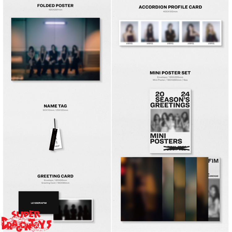 LE SSERAFIM (르세라핌) - 2024 SEASON'S GREETINGS - [DESK CALENDAR + DIGITAL CODE SET] PACKAGE