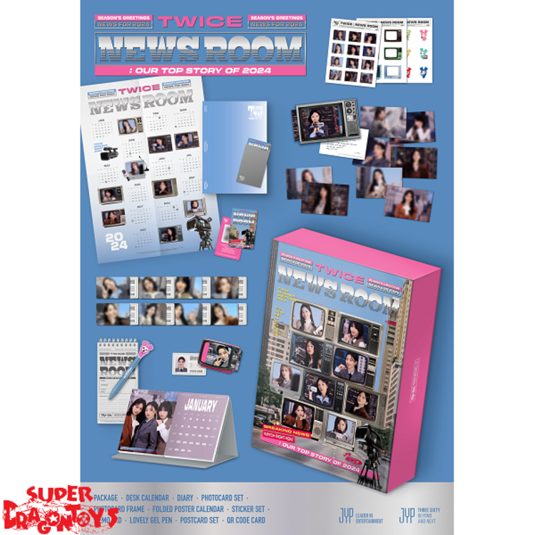 TWICE (트와이스) - 2024 SEASON'S GREETINGS [TWICE NEWS ROOM] - [DESK CALENDAR] PACKAGE