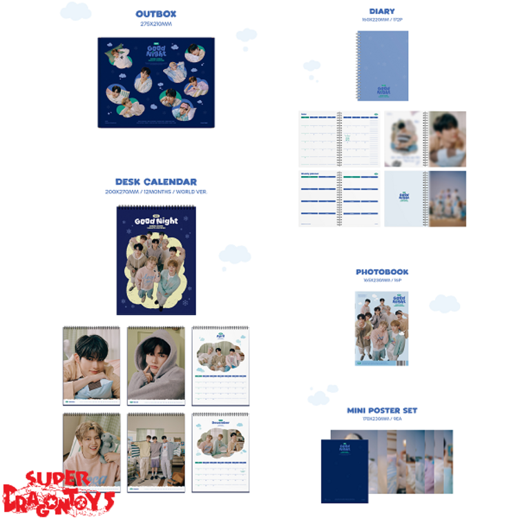 ZEROBASEONE (제로베이스원) - 2024 SEASON'S GREETINGS [GOOD NIGHT] - [DESK CALENDAR] PACKAGE