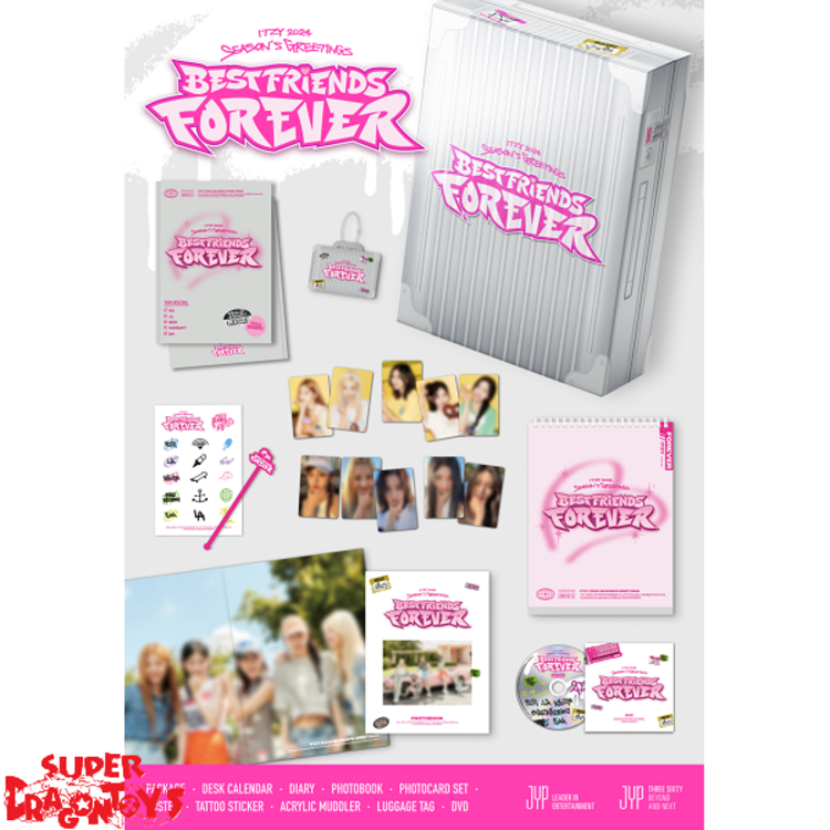 ITZY (있지) - 2024 SEASON'S GREETINGS [BEST FRIENDS FOREVER] - [DESK CALENDAR + DVD] PACKAGE