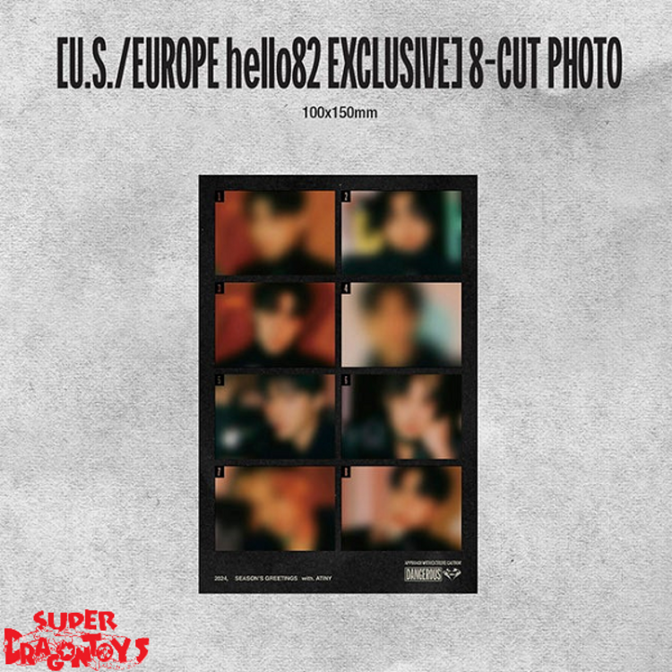 ATEEZ (에이티즈) - 2024 SEASON'S GREETINGS - [US / EUROPE EXCLUSIVE VER.] - [DESK CALENDAR + DVD] PACKAGE