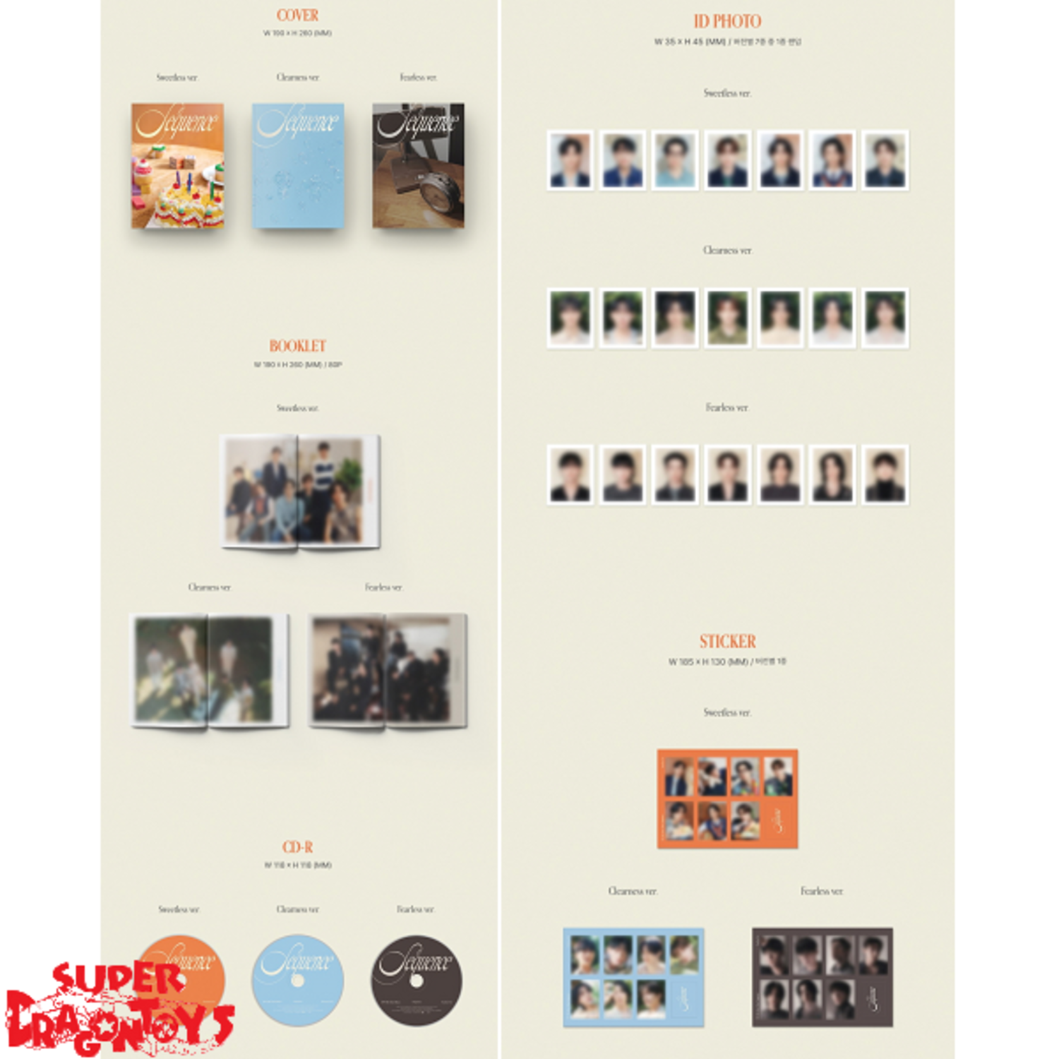 everline特典付/3種set】SF9 [Sequence] 13TH MINI ALBUM_1/24 FAN