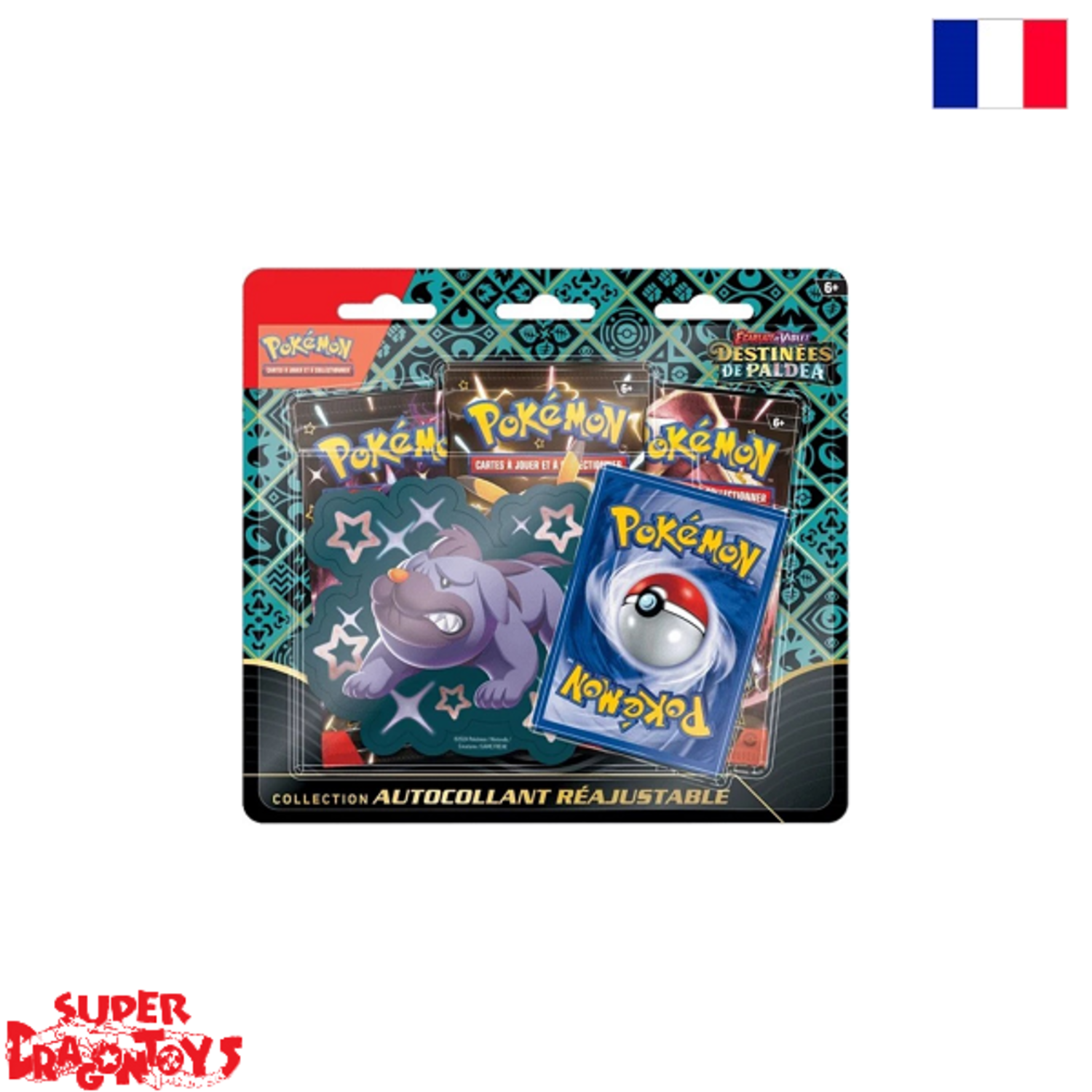 POKEMON TCG - COLLECTION AUTOCOLLANT ECARLATE ET VIOLET : DESTINEES DE  PALDEA - EDITION FRANCAISE - SUPERDRAGONTOYS