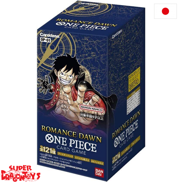 BANDAI ONE PIECE TCG - DISPLAY [24 BOOSTERS [OP01]] "ROMANCE DAWN" - JAPANESE EDITION