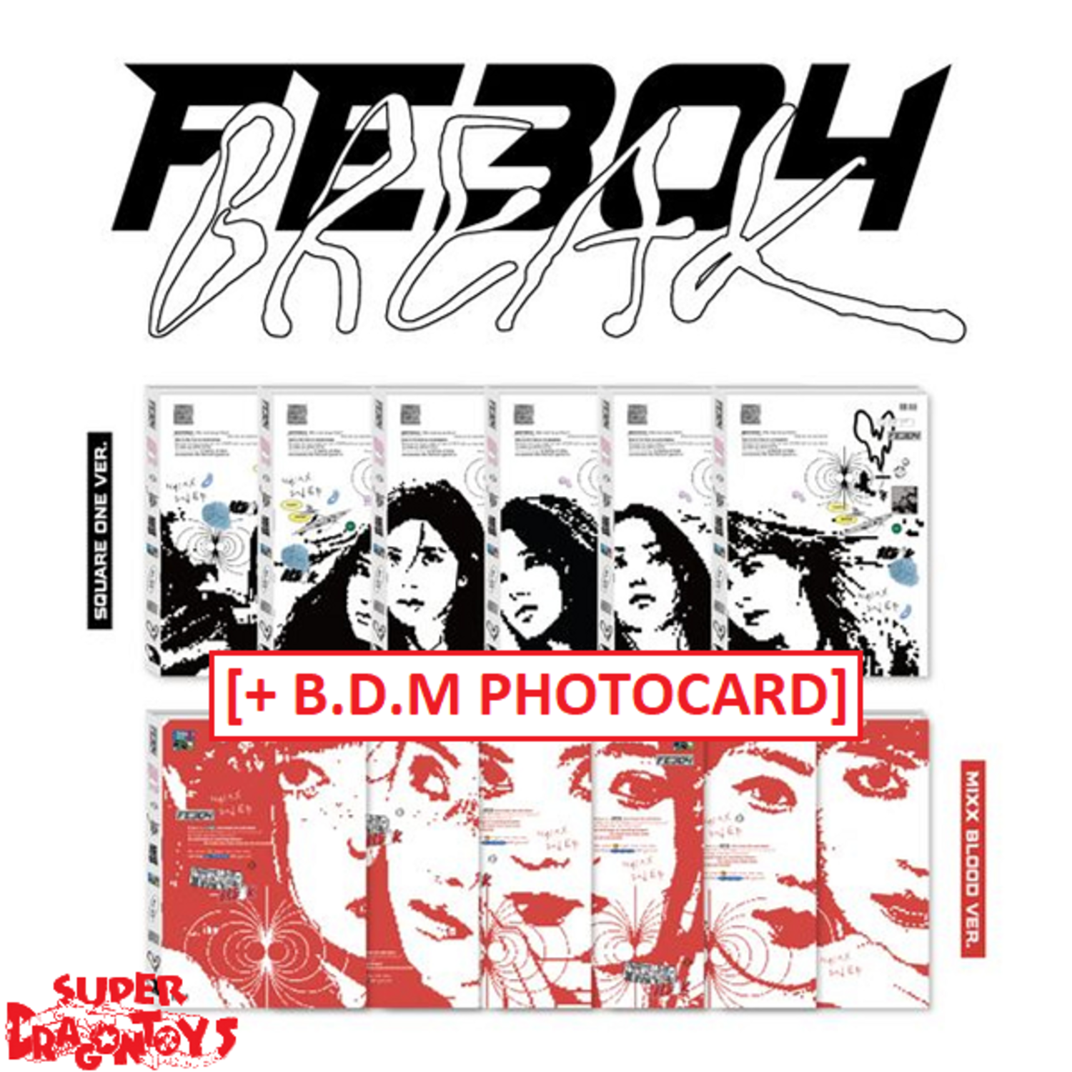 NMIXX (엔믹스) - FE304 : BREAK - 2ND EP + BDM CARD - SUPER DRAGON TOYS