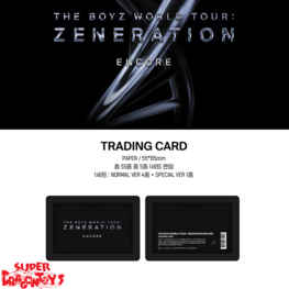 THE BOYZ (더보이즈) - [WORLD TOUR "ZENERATION : ENCORE"] TRADING CARD PACK - OFFICIAL MD