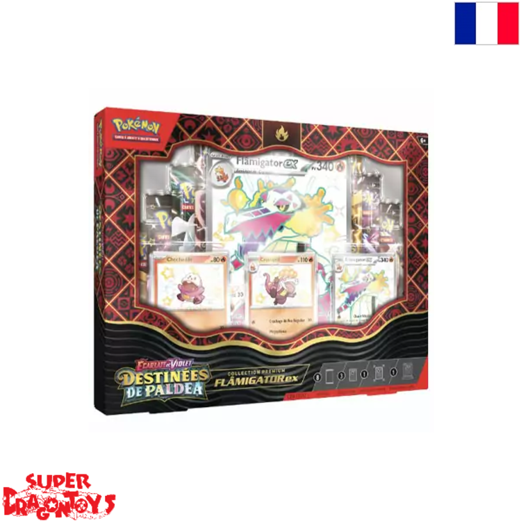 POKEMON TCG - COLLECTION PREMIUM [FLAMIGATOR EX] "ECARLATE ET VIOLET : DESTINEES DE PALDEA" - EDITION FRANCAISE