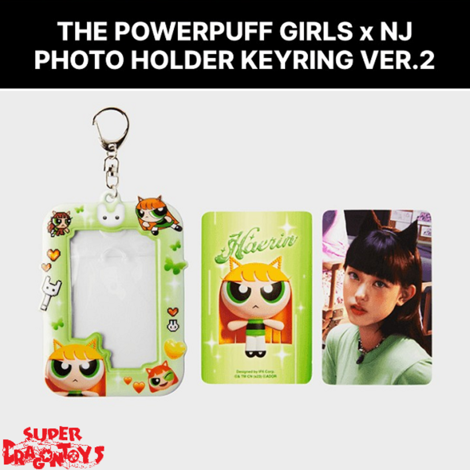 NEWJEANS (뉴진스) - [THE POWERPUFF GIRLS x NJ] PHOTO HOLDER KEYRING VER.2 +  PHOTOCARD - OFFICIAL MD