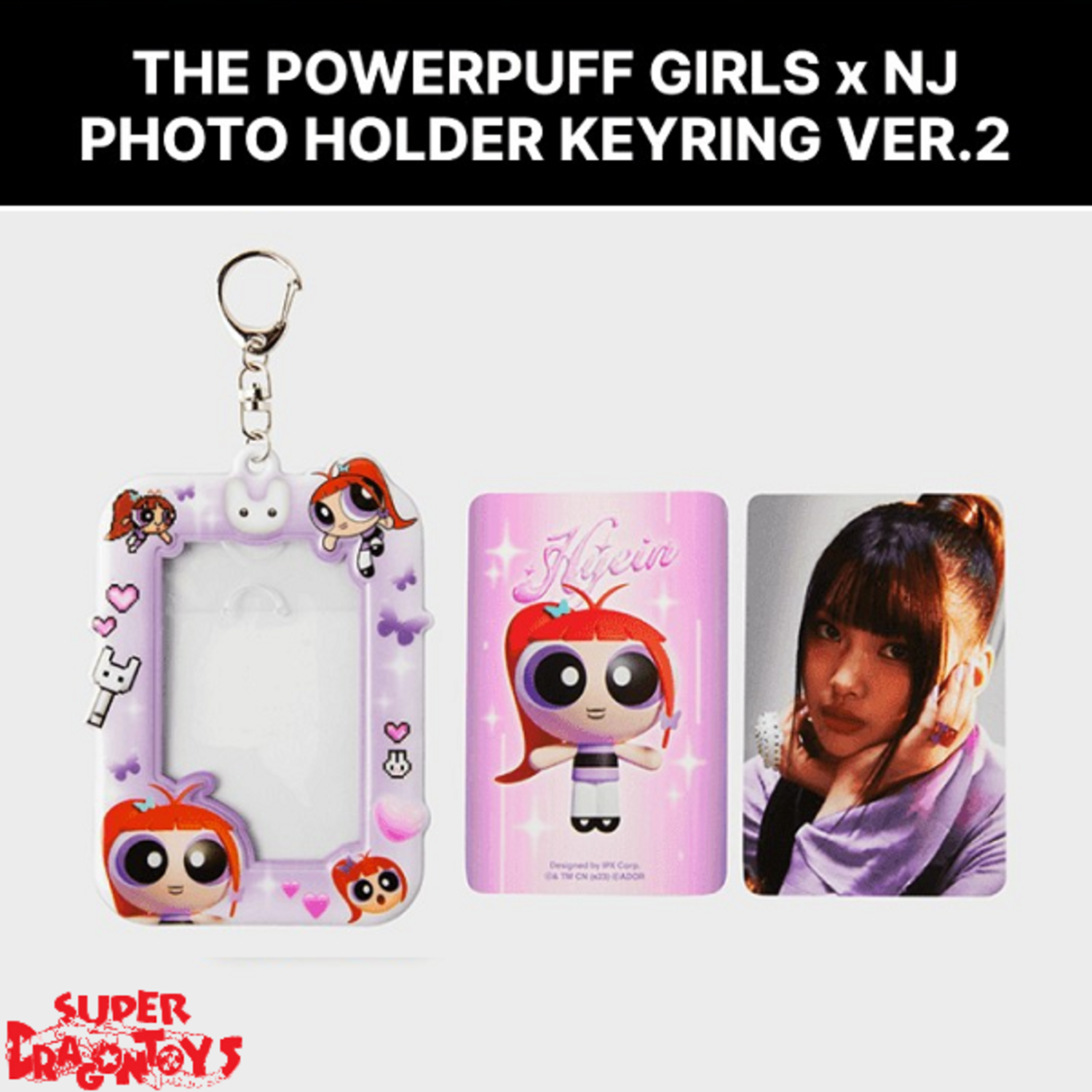 NEWJEANS (뉴진스) - [THE POWERPUFF GIRLS x NJ] PHOTO HOLDER KEYRING VER.2 +  PHOTOCARD - OFFICIAL MD