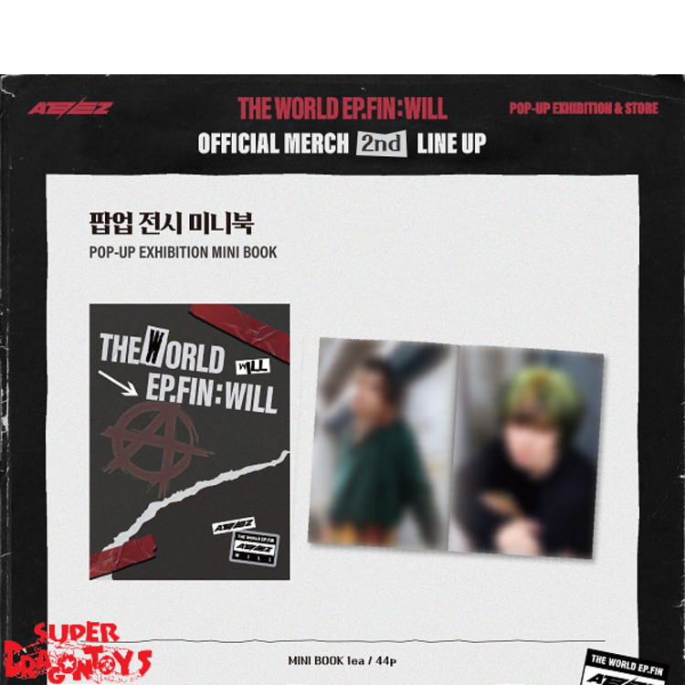 ATEEZ (에이티즈) - [THE WORLD EP.FIN : WILL] EXHIBITION MINI BOOK - [POP-UP STORE] OFFICIAL MD