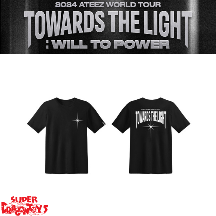 ATEEZ (에이티즈) - [TOWARDS THE LIGHT : WILL TO POWER] T-SHIRT(BLACK) - OFFICIAL MD
