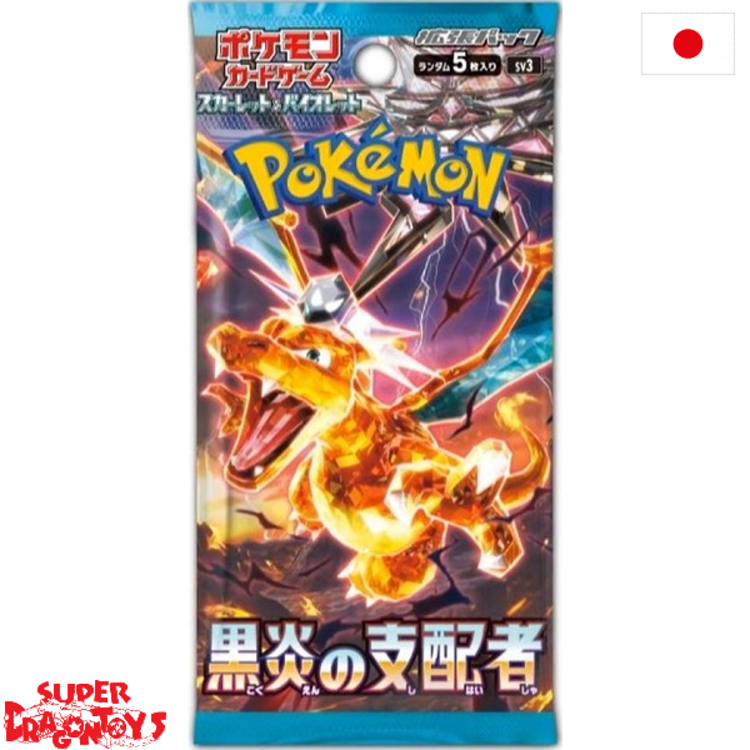 POKEMON TCG - BOOSTER  "SCARLET AND VIOLET - RULER OF THE BLACK FLAME" - JAPANESE EDITION