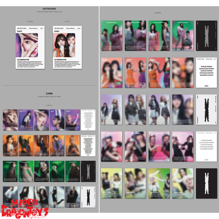 LE SSERAFIM (르세라핌) - EASY - [WEVERSE ALBUM] - 3RD MINI ALBUM