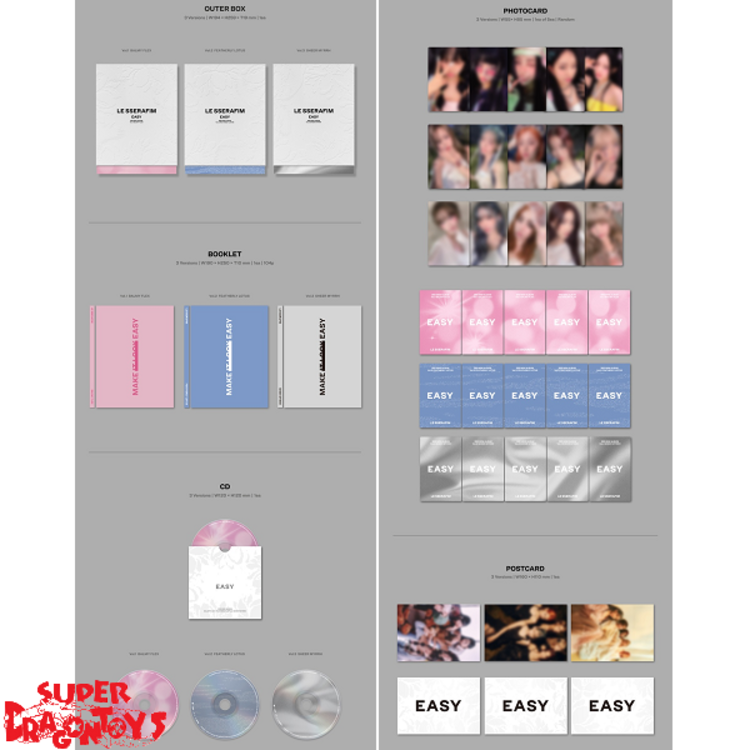 LE SSERAFIM (르세라핌) - EASY - 3RD MINI ALBUM