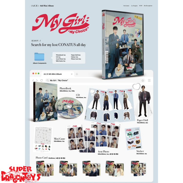 A.C.E (에이스) - MY GIRL : MY CHOICE - [SEASON 1 : SEARCH FOR MY LOST CONATUS ALL DAY] - 6TH MINI ALBUM
