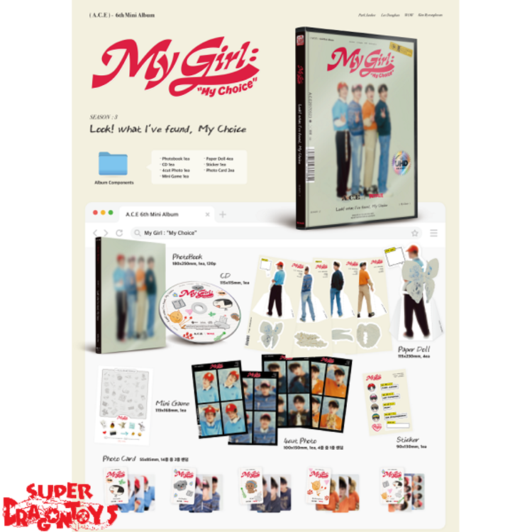 A.C.E (에이스) - MY GIRL : MY CHOICE - [SEASON 3 : LOOK! WHAT I'VE FOUND, MY CHOICE] - 6TH MINI ALBUM
