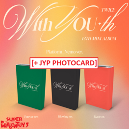 TWICE (트와이스) - WITH YOU-TH - [NEMO VER.] - 13TH MINI ALBUM + [JYP PHOTOCARD]
