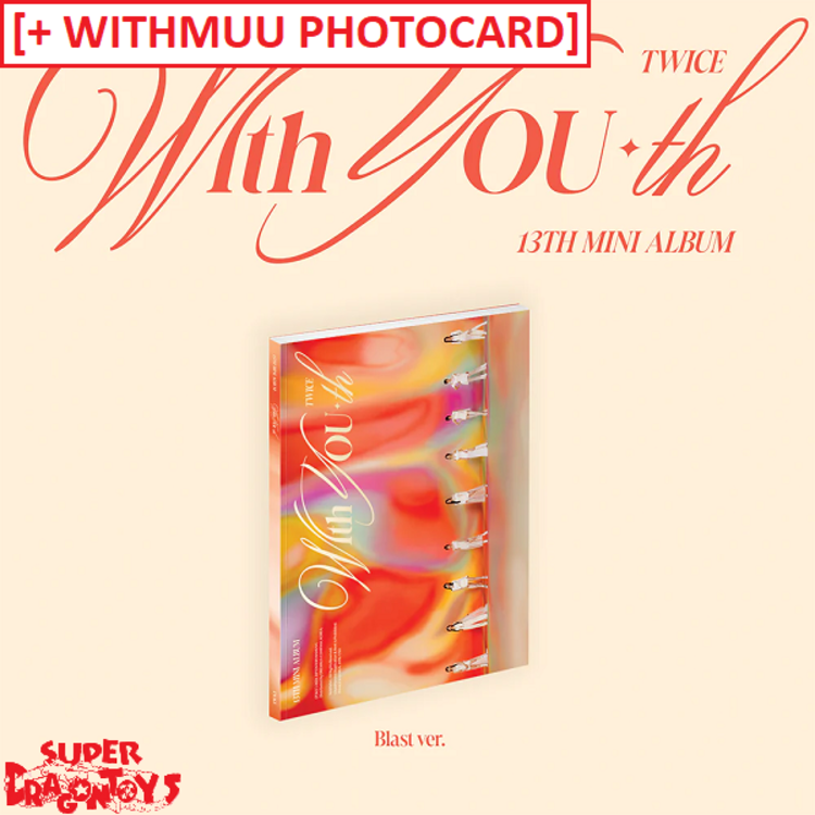 TWICE (트와이스) - WITH YOU-TH - 13TH MINI ALBUM + [WITHMUU PHOTOCARD]