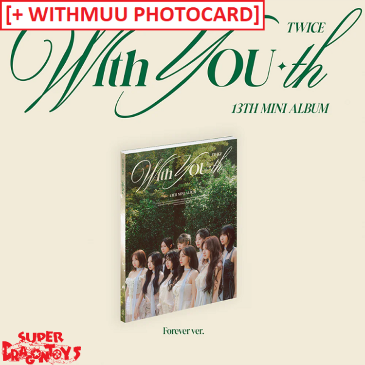 TWICE (트와이스) - WITH YOU-TH - 13TH MINI ALBUM + [WITHMUU PHOTOCARD]