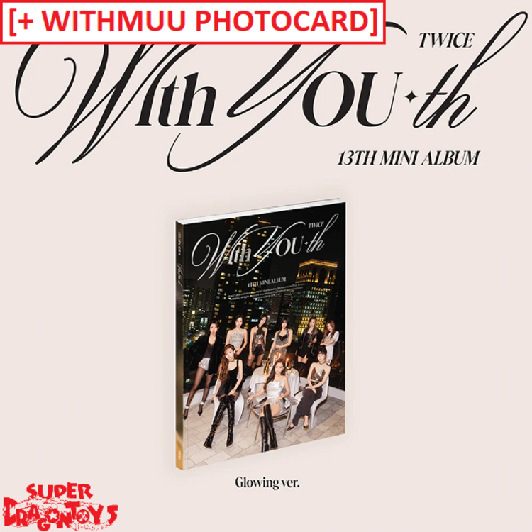 TWICE (트와이스) - WITH YOU-TH - 13TH MINI ALBUM + [WITHMUU PHOTOCARD]
