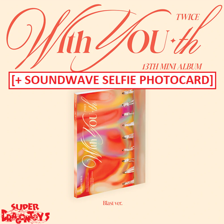 TWICE (트와이스) - WITH YOU-TH - 13TH MINI ALBUM + [SOUNDWAVE PHOTOCARD]