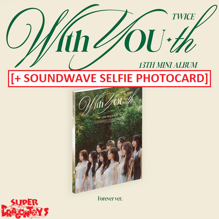 TWICE (트와이스) - WITH YOU-TH - 13TH MINI ALBUM + [SOUNDWAVE PHOTOCARD]