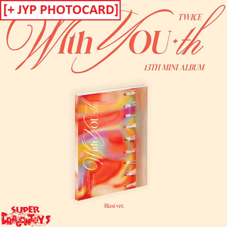 TWICE (트와이스) - WITH YOU-TH - 13TH MINI ALBUM + [JYP PHOTOCARD]