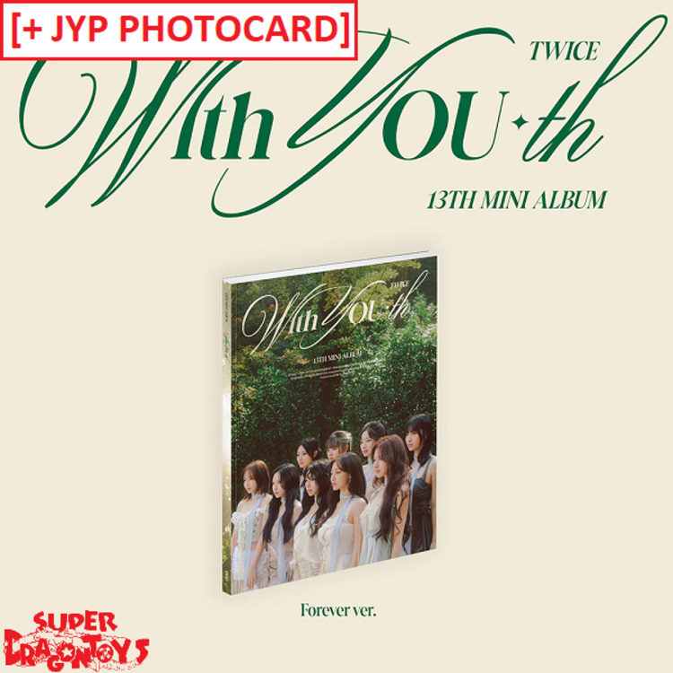 TWICE (트와이스) - WITH YOU-TH - 13TH MINI ALBUM + [JYP PHOTOCARD]