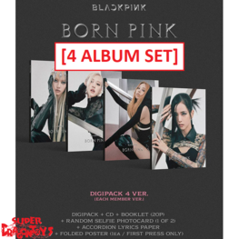 BLACKPINK (블랙핑크) - BORN PINK - [DIGIPACK VER.] - 2ND ALBUM [4 ALBUM SET]