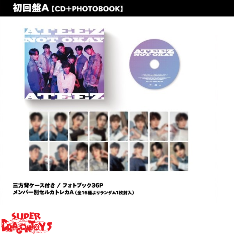 ATEEZ (エイティーズ) - NOT OKAY - [LIMITED A VER.] - 3RD SINGLE ALBUM (JAPANESE EDITION)