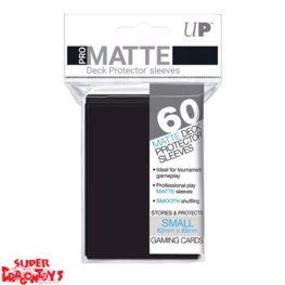 ULTRA PRO - [MATTE] DECK PROTECTOR SLEEVES [BLACK] - SMALL SIZE