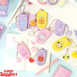 BT21 - MININI RETRO PHONE KEYRING + STICKER SET - OFFICIAL MD