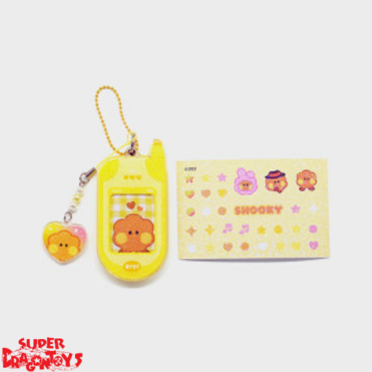 BT21 - MININI RETRO PHONE KEYRING + STICKER SET - OFFICIAL MD