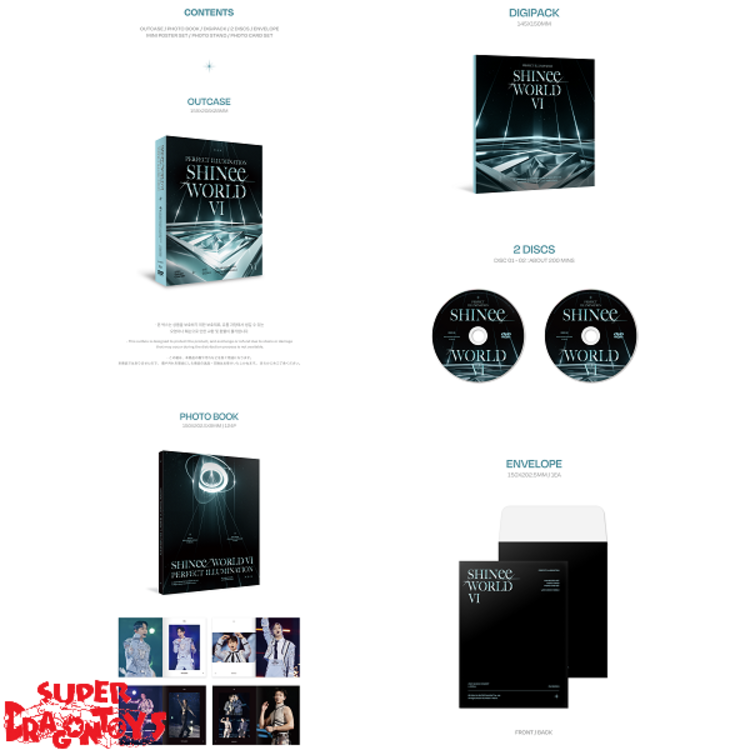 SHINEE (샤이니) - SHINEE WORLD VI [PERFECT ILLUMINATION] (2023 CONCERT IN SEOUL) - [2DVD] PACKAGE