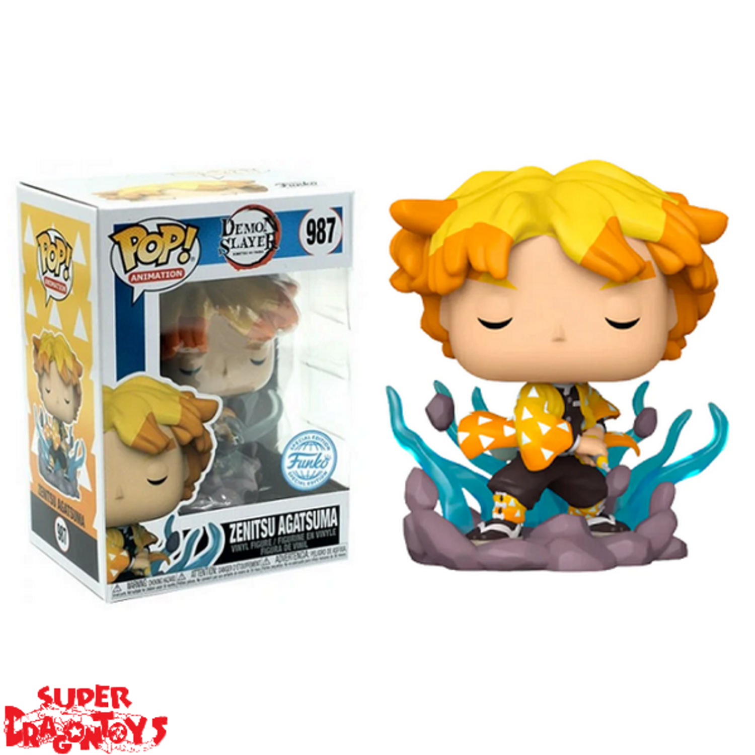 DEMON SLAYER - ZENITSU AGATSUMA - FUNKO POP [SPECIAL EDITION] -  SUPERDRAGONTOYS