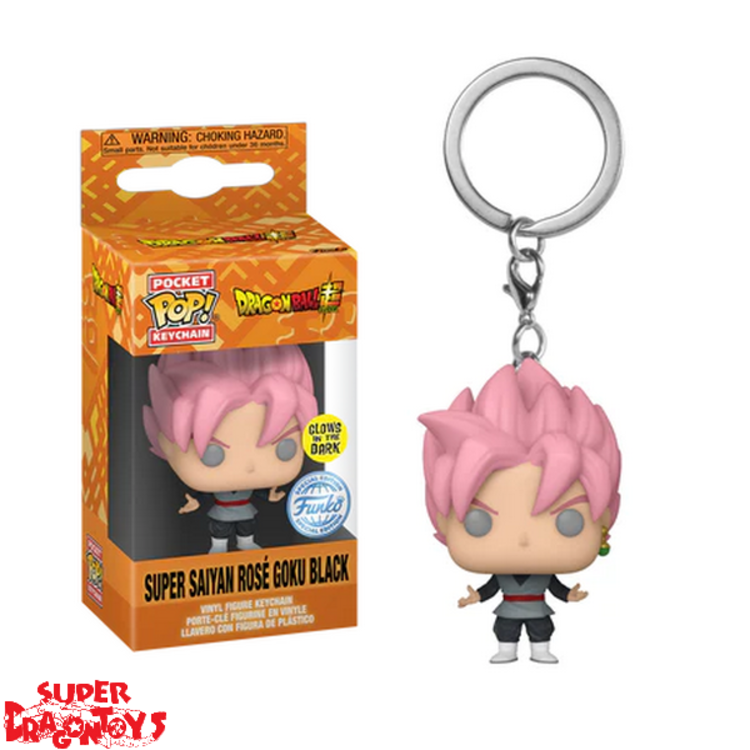 FUNKO DRAGON BALL SUPER  - GOKU BLACK [SUPER SAIYAN ROSE] [GLOW IN THE DARK]- FUNKO POP KEYCHAIN