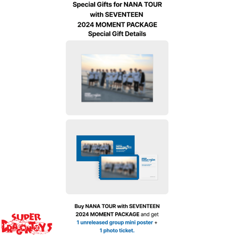 SEVENTEEN (세븐틴) - NANA TOUR WITH SEVENTEEN [2024 MOMENT PACKAGE] + [WEVERSE GIFT]