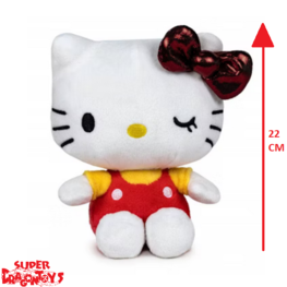 SANRIO CHARACTERS  - HELLO KITTY "50TH ANNIVERSARY" [RED] - PLUSH [22 CM]