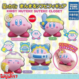 KIRBY - KIRBY [MUTEKI SUTEKI CLOSET SERIES] - TAKARA TOMY A.R.T.S GASHAPON [4 MINI-FIGURE SET]