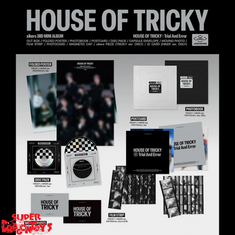 XIKERS (싸이커스) - HOUSE OF TRICKY : TRIAL AND ERROR - 3RD MINI ALBUM [2 ALBUM SET + WITHMUU PHOTOCARDS]